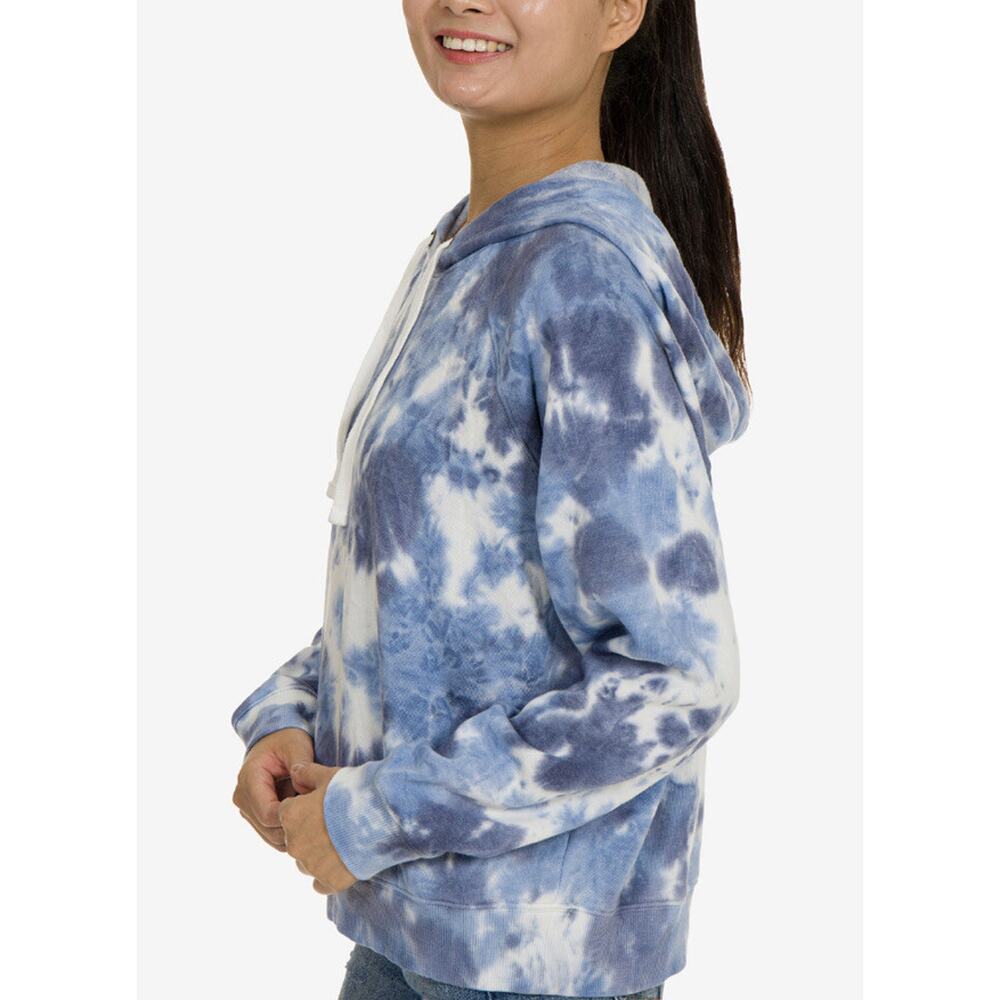 Hippie rose tie dye junior denim hoodie women size M A003027 - Picture 4 of 5